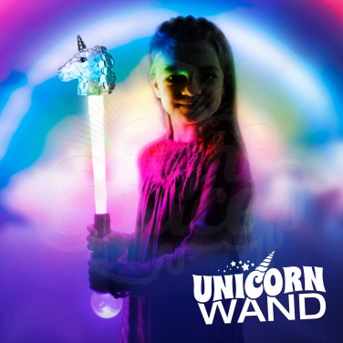 Large flashing unicorn wand
