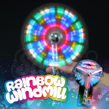 Light-up rainbow windmill